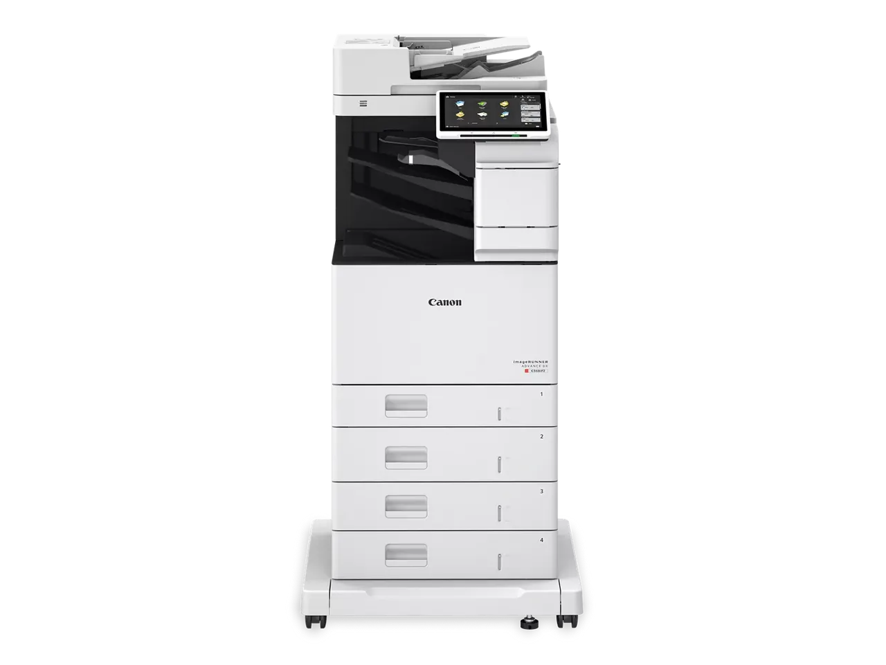 Stand Alone Canon imageRUNNER ADVANCE DX C568iFZ 4 paper cassettes