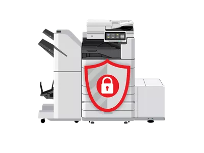 Shield icon representing the enhanced security features of Canon imageRUNNER ADVANCE DX C478iF