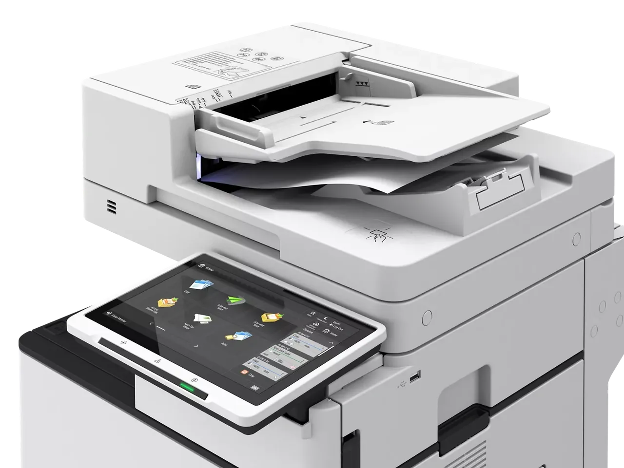 Close up of Canon imageRUNNER ADVANCE DX 529iF Document Feeder