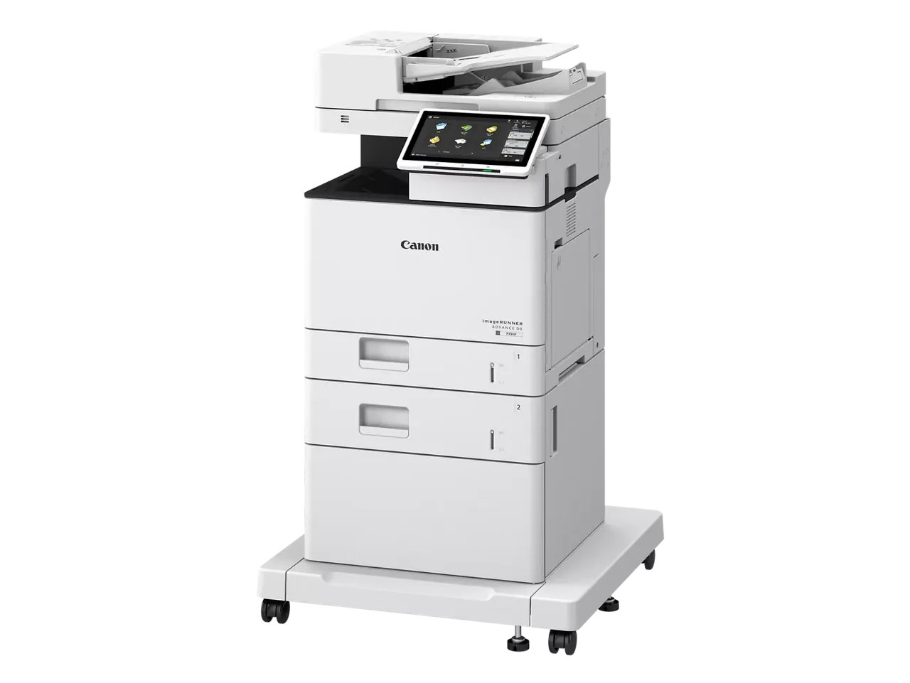 Side angle view of Canon imageRUNNER ADVANCE DX 529iF Stand Alone